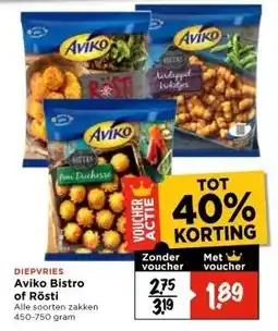 Vomar Voordeelmarkt DIEPVRIES Aviko Bistro of Rösti aanbieding