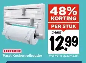 Vomar Voordeelmarkt LEIFHEIT Parat Keukenrolhouder aanbieding