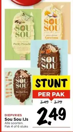 Vomar Voordeelmarkt DIEPVRIES Sou Sou IJs aanbieding