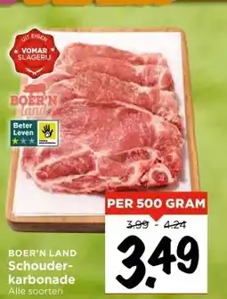 Vomar Voordeelmarkt BOER'N LAND Schouder- karbonade aanbieding