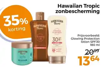 Trekpleister Hawaiian Tropic zonbescherming aanbieding