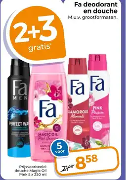 Trekpleister Fa deodorant en douche aanbieding