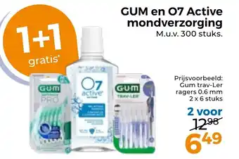 Trekpleister GUM en 07 Active mondverzorging aanbieding