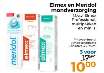 Trekpleister Elmex en Meridol mondverzorging aanbieding