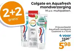 Trekpleister Colgate en Aquafresh mondverzorging aanbieding