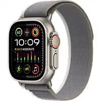 Bol.com Apple Watch Ultra 2 - GPS + Cellular - 49mm - Titanium Case with Green/Grey Trail Loop - M/L� aanbieding