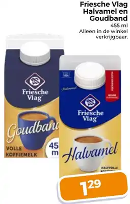 Trekpleister Friesche Vlag Halvamel en Goudband aanbieding