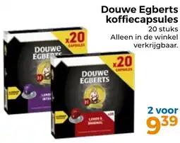 Trekpleister Douwe Egberts koffiecapsules aanbieding