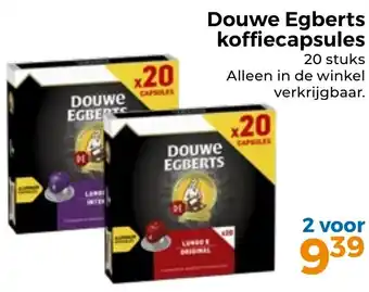 Trekpleister Douwe Egberts koffiecapsules aanbieding