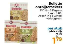 Trekpleister Bolletje ontbijtcrackers aanbieding