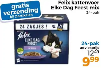 Trekpleister Felix kattenvoer Elke Dag Feest mix aanbieding