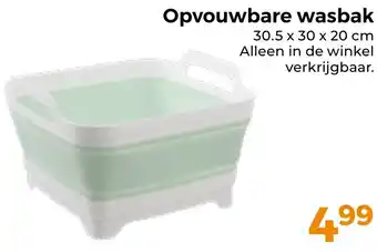Trekpleister Opvouwbare wasbak aanbieding