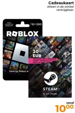Trekpleister Cadeaukaart aanbieding