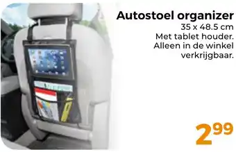 Trekpleister Autostoel organizer aanbieding