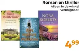 Trekpleister Roman en thriller aanbieding