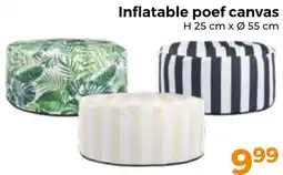 Trekpleister Inflatable poef canvas aanbieding