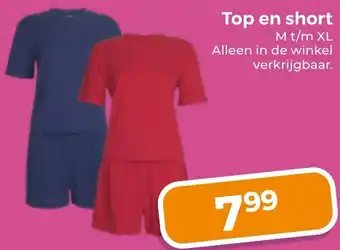 Trekpleister Top en short aanbieding