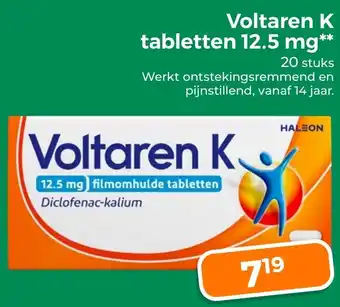 Trekpleister Voltaren K tabletten 12.5 mg aanbieding