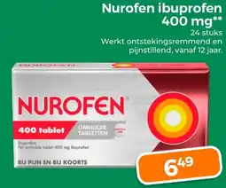 Trekpleister Nurofen ibuprofen 400 mg aanbieding