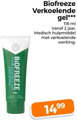 Trekpleister Biofreeze Verkoelende gel aanbieding