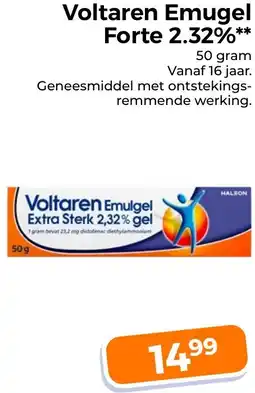 Trekpleister Voltaren Emugel Forte 2.32% aanbieding