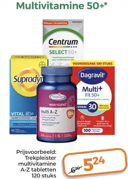 Trekpleister Multivitamine 50+ aanbieding