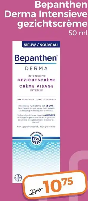 Trekpleister Bepanthen Derma Intensieve gezichtscrème aanbieding
