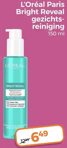 Trekpleister L'Oréal Paris Bright Reveal gezichtsreiniging aanbieding