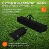 Bol.com XXL hangmat met stalen frame tot 250 kg zwart incl. draagtas ML-Design aanbieding