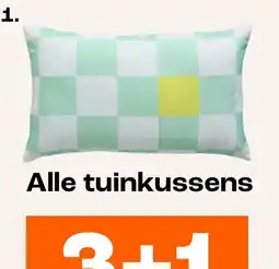 Kwantum Tuinkussens Blocks Groen aanbieding