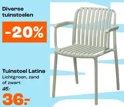 Kwantum Tuinstoel Latina aanbieding