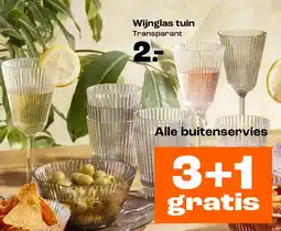 Kwantum Wijnglas tuin aanbieding