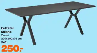 Kwantum Eettafel Milano aanbieding
