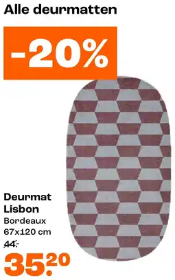 Kwantum Deurmat Lisbon aanbieding