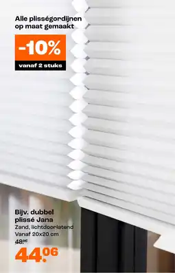 Kwantum Dubbel plissé Jana aanbieding