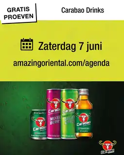 Amazing Oriëntal Carabao Drinks aanbieding