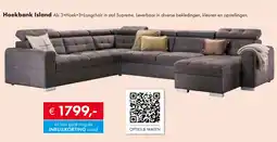Woonsquare Hoekbank Island aanbieding