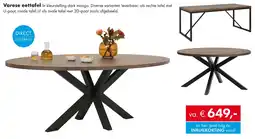 Woonsquare Varese eettafel aanbieding