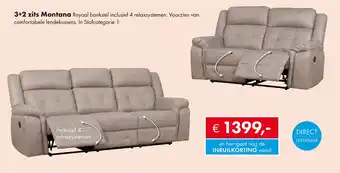 Woonsquare 3+2 zits Montana aanbieding