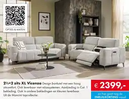Woonsquare 21/2+2 zits XL Vicenza aanbieding