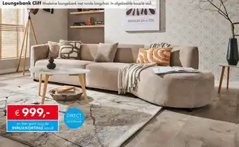 Woonsquare Loungebank Cliff aanbieding