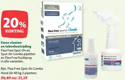 Maxi Zoo Emax vlooien en tekenbestrijding aanbieding