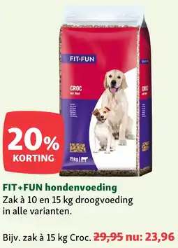 Maxi Zoo FIT+FUN hondenvoeding aanbieding