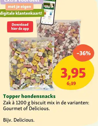 Maxi Zoo Topper hondensnacks aanbieding