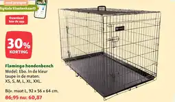 Maxi Zoo Flamingo hondenbench aanbieding