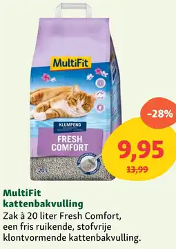 Maxi Zoo MultiFit kattenbakvulling aanbieding