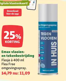 Maxi Zoo Emax vlooien en tekenbestrijding aanbieding