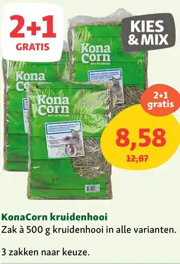 Maxi Zoo KonaCorn kruidenhooi aanbieding