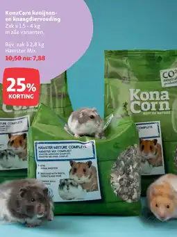 Maxi Zoo KonaCorn konijnen en knaagdiervoeding aanbieding