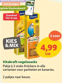 Maxi Zoo Vitakraft vogelsnacks aanbieding